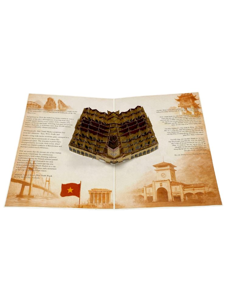 Thiệp pop up Chợ Bến Thành - Ảnh 8