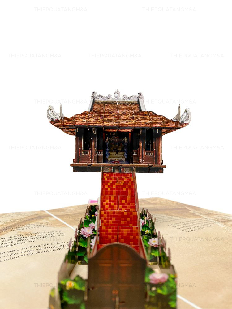 Thiệp pop up Chùa Một Cột - Ảnh 7