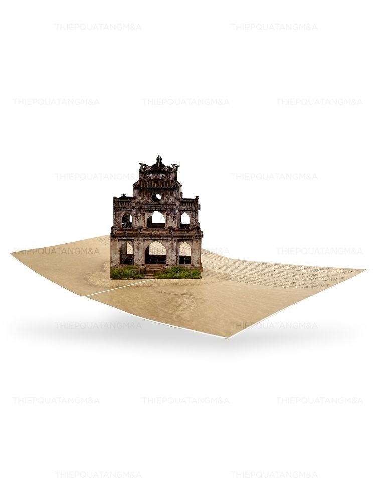 Thiệp pop up Hồ Hoàn Kiếm (Hồ Gươm) - Ảnh 2
