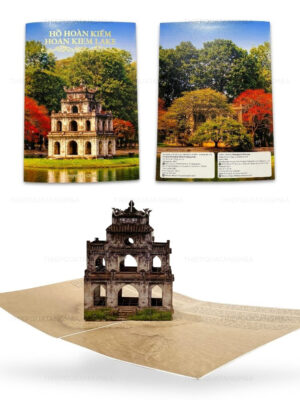 thiep-pop-up-ho-hoan-kiem-thiepquatangma (8) Thiệp pop up Hồ Hoàn Kiếm (Hồ Gươm)