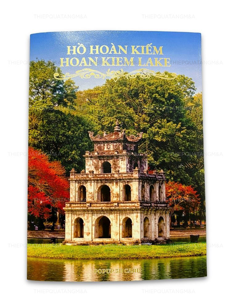 Thiệp pop up Hồ Hoàn Kiếm (Hồ Gươm) - Ảnh 3