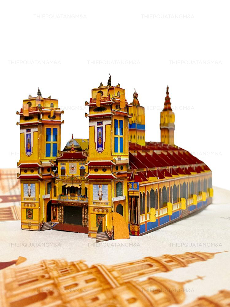 Thiệp pop up Tòa Thánh Tây Ninh - Ảnh 2