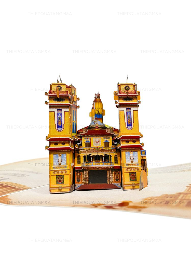 Thiệp pop up Tòa Thánh Tây Ninh - Ảnh 3