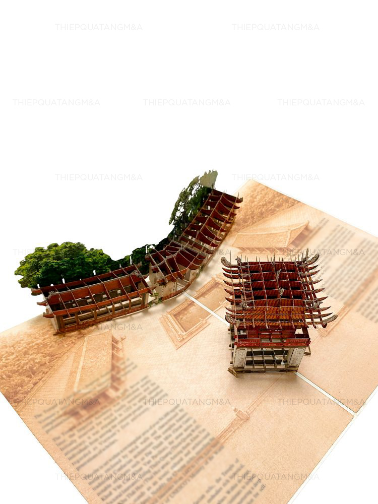 Thiệp pop up Văn Miếu - Quốc Tử Giám - Ảnh 3