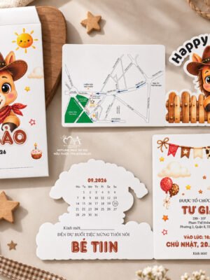 TTN-BTĐ2RL-01 Thiệp thôi nôi mã TTN-BTĐ2RL-01