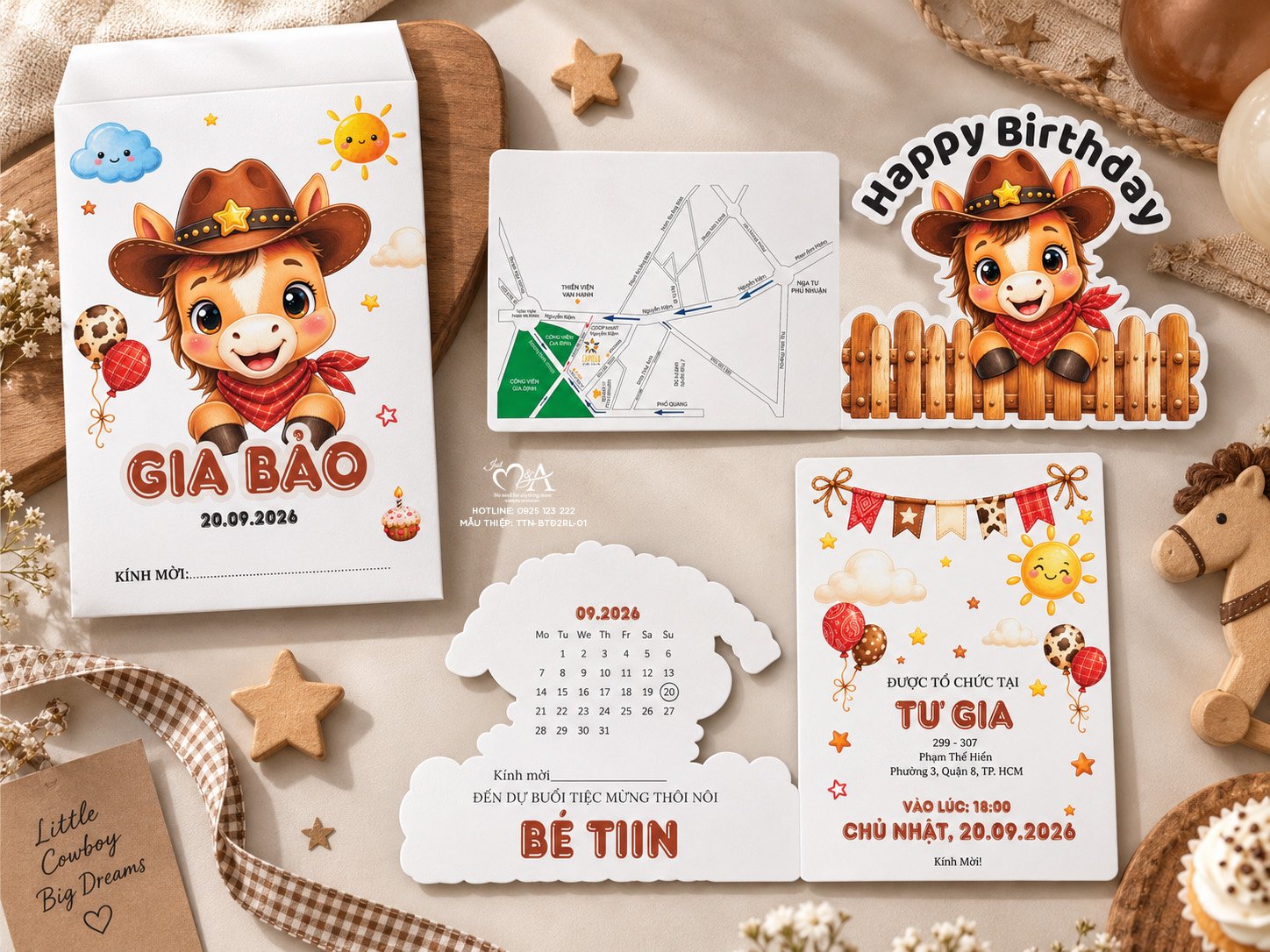 Thiệp thôi nôi mã TTN-BTĐ2RL-01