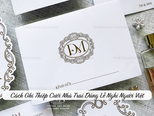 cách ghi thiệp cưới nhà trai