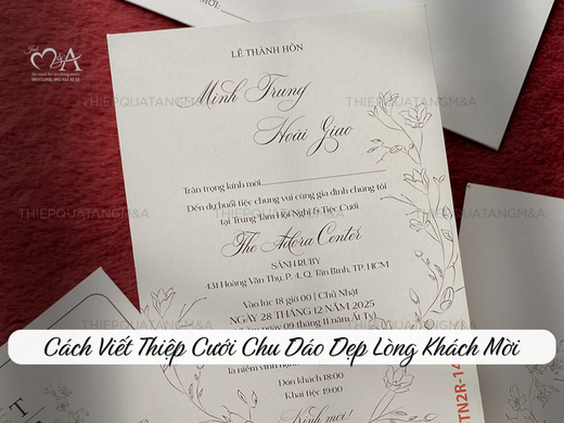 Cách viết thiệp cưới