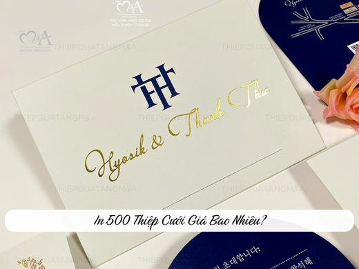 In 500 Thiệp Cưới Giá Bao Nhiêu
