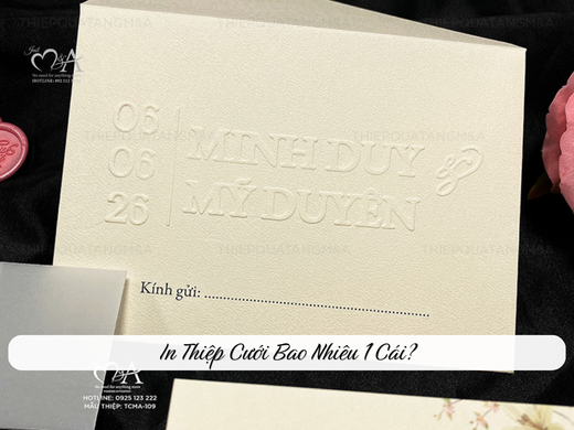 In thiệp cưới bao nhiêu 1 cái