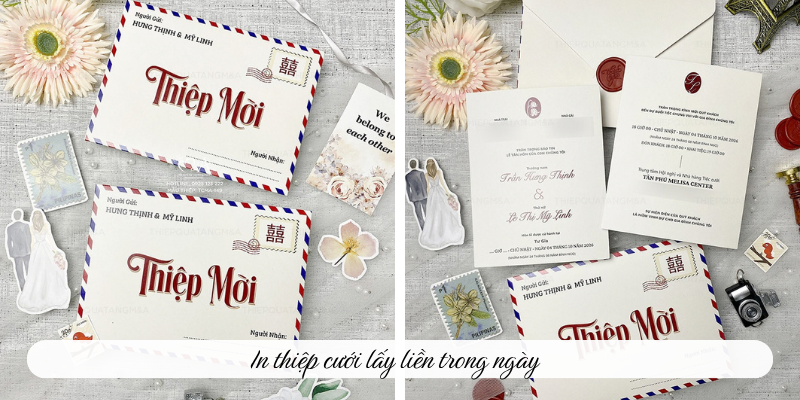 In thiệp cưới lấy liền trong ngày