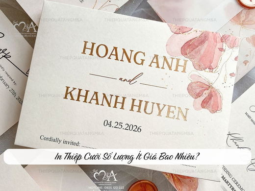 in thiệp cưới số lượng ít