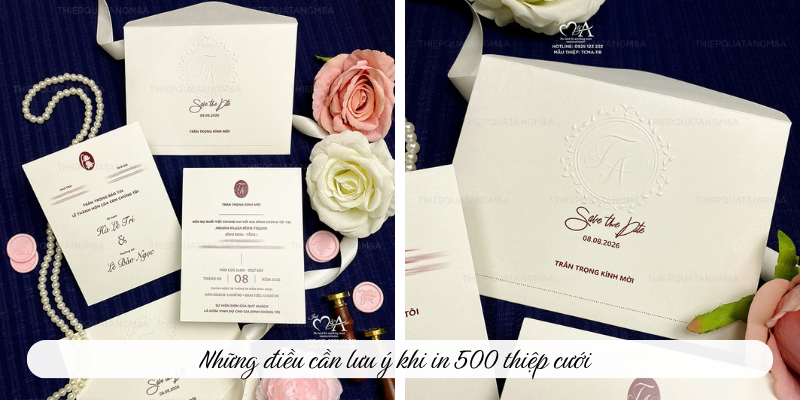 Những điều cần lưu ý khi in 500 thiệp cưới