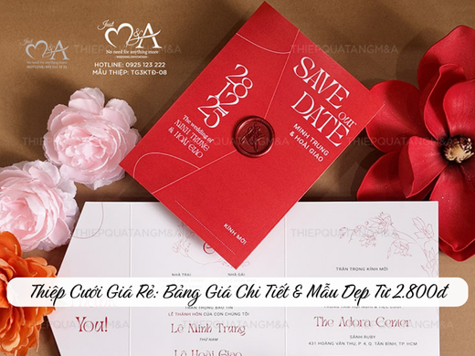 thiệp cưới giá rẻ