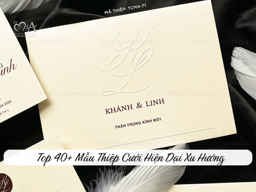 Thiệp cưới hiện đại