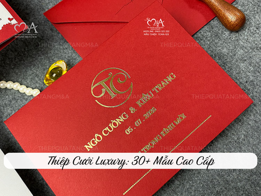 thiệp cưới luxury