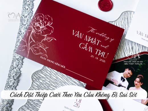 Thiệp cưới theo yêu cầu