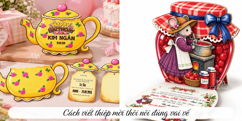 Cách viết thiệp mời thôi nôi đúng vai vế 