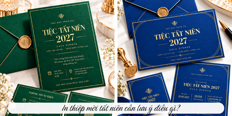 In thiệp mời tất niên cần lưu ý điều gì? 